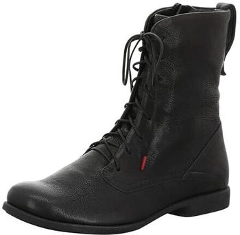 Think Agrat Chromfrei Gegerbte Stiefelette schwarz 0