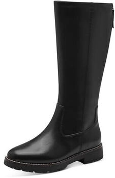 Jana Shoes Hohe Stiefel ohne Absatz Rei&szlig;verschluss vegan schwarz