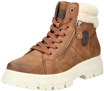 Tom Tailor Stiefelette braun schwarz Blockabsatz