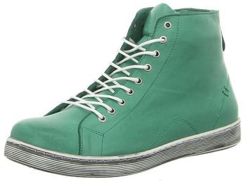 Andrea Conti Damen High Top Sneaker Schn&uuml;rer Leder dynamisch 0341500 gr&uuml;n