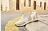 Rieker Keilsneaker Stiefelette Rosenprägung weiß beige-offwhite