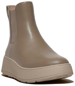 FitWear F-Mode Leather Flatform Chelsea Stiefel minky grau