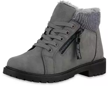 VAN HILL Stiefelette 'Samantha' dunkelgrau