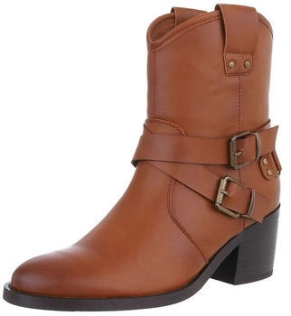 Ital Design Stiefeletten Kunstleder camel 2972-