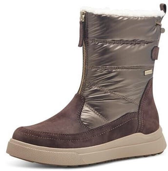 Jana Shoes Winterstiefel ohne Absatz wasserabweisend vegan mocca gold