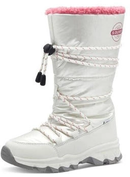 S.Oliver Winterstiefel ohne Absatz beige