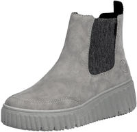 Rieker N2553-40, Rieker Chelsea Boots - Gr. 42 - Grau - Synthetik Damen