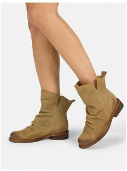 Felmini Stiefelette Veloursleder stone