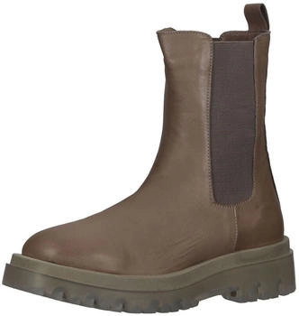 Lazamani Stiefelette Leder Textil taupe