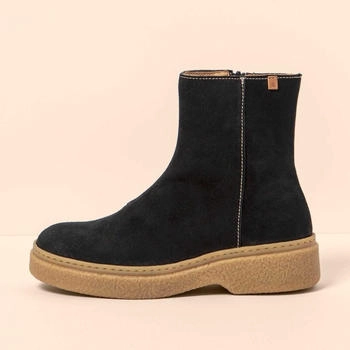 El Naturalista N5901 SILK SUEDE Schnürstiefel schwarz arpea