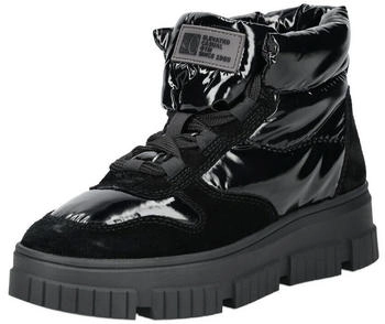 S.Oliver Stiefelette Leder Textil schwarz