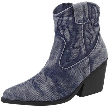Ital Design Stiefeletten High-Heel 5587- blau schwarz