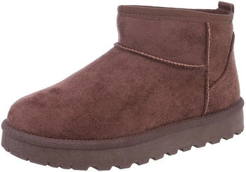 Ital Design Stiefeletten Plateaustiefeletten Textil braun 88-155-