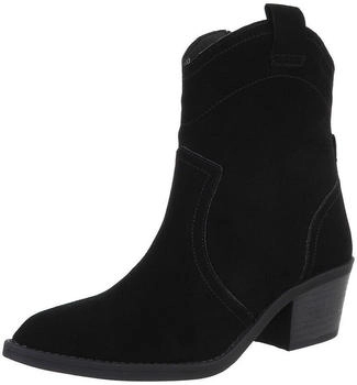 Ital Design Western Cowboyboots Wildleder Westernstiefelette 88489395 Blockabsatz schwarz