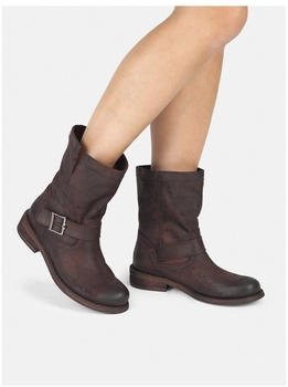 Felmini Veloursleder Cowboy Stiefelette