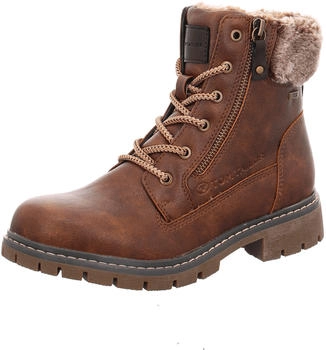 Tom Tailor Schn&uuml;rstiefelette braun