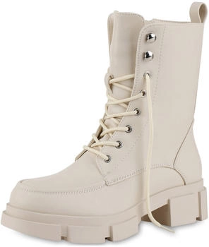 VAN HILL Schnürstiefelette Bequeme Schuhe creme 839727
