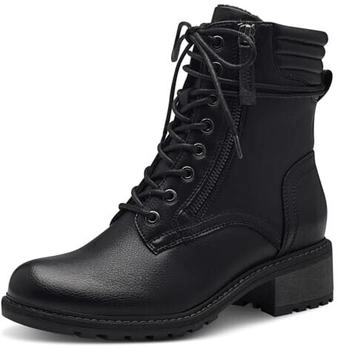 Jana Shoes Stiefeletten zum Schnüren Blockabsatz vegan schwarz