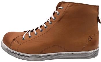Andrea Conti Sneaker high 0341500 Damen Schn&uuml;rboots Rei&szlig;verschluss braun