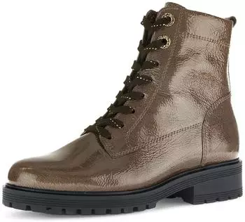 Gabor Pisa Schnürboots Blockabsatz taupe