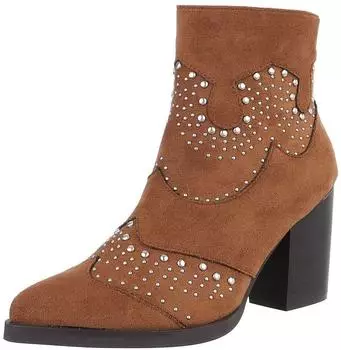 Ital Design Stiefelette karamell schwarz weiß