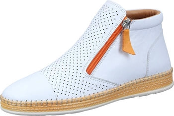 Manitu Stiefelette aus echtem Leder weiß