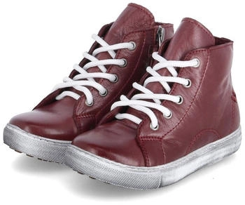 Andrea Conti Kinder Stiefeletten Burgund rot Glattleder
