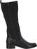 Caprice Hohe Stiefel Absatz runde Spitze Blockabsatz schwarz comb