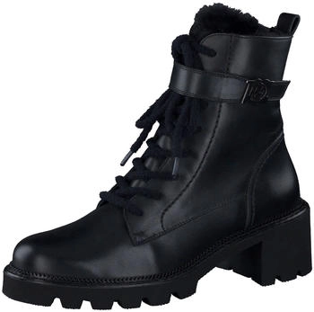 Paul Green Schnür- Zug-u Schnallenstiefel schwarz