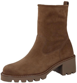 Paul Green Stiefelette Veloursleder toffee