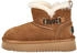 MUSTANG Stiefelette Veloursleder cognac Warmfutter