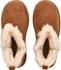 MUSTANG Stiefelette Veloursleder cognac Warmfutter