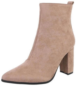 Ital Design Stiefeletten Reißverschluss 1344 hellbraun