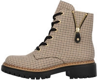 Rieker Schn&uuml;rstiefelette Schn&uuml;rboots, Herbstboots, Profilsohle, Blockabsatz, im