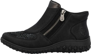 Rieker Boots (59558) schwarz/black-flower/antik