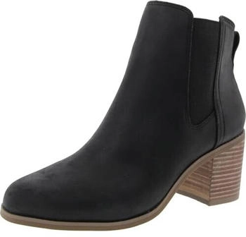 TOMS Shoes Evelyn Chelsea-Stiefel schwarzes Leder