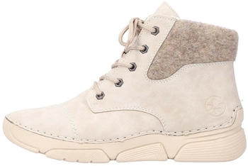 Rieker Lace-up Ankle Boot with Warm Lining (45900) beige