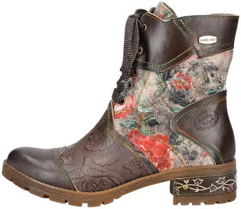 Laura Vita Ankle Boot Faux Leather/Textile Lace-up Boot taupe