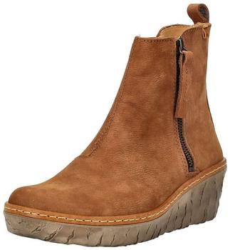 El Naturalista Leather Wedge Ankle Boot wood