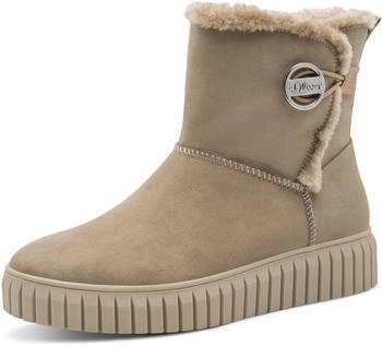 s.Oliver Lined Boots with Platform Sole braun