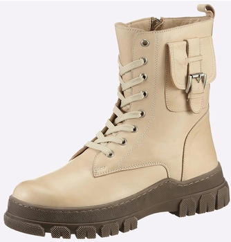 Andrea Conti Lace-up Ankle Boot Exchangeable Footbed creme