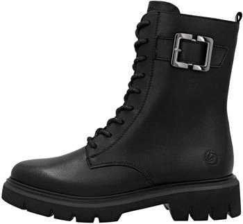 Remonte Dorndorf Leather Ankle Boot with Warm Lining schwarz/schwarz