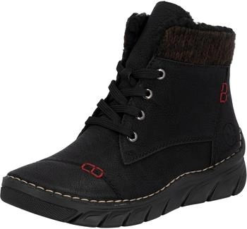 Rieker Lace-up Ankle Boot blutrot/schwarz