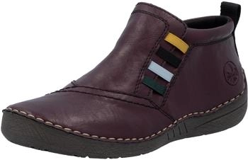 Rieker Slip-on/Zip Ankle Boot (52584-30) weinrot