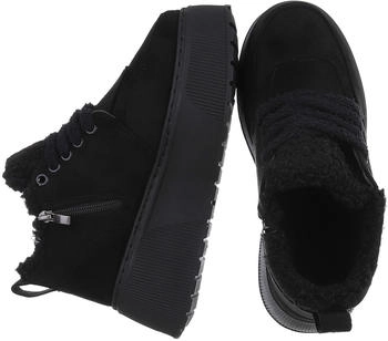 Ital Design Ankle Boots Wedge Boots schwarz