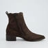 Paul Green Leather/Textile Ankle Boot braun