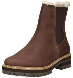 TOMS Shoes Leather/Textile Ankle Boot dunkelbraun