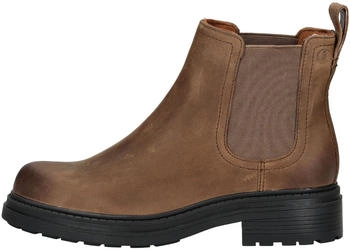 Clarks Leather/Textile Ankle Boot walnut