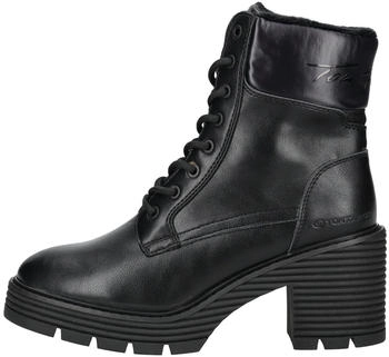 Tom Tailor Faux Leather/Textile Lace-up Ankle Boot
