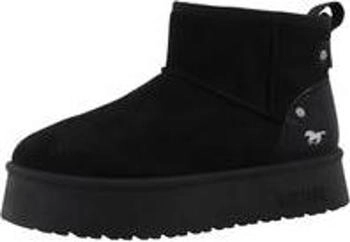 MUSTANG Ankle Boot Suede/Textile schwarz